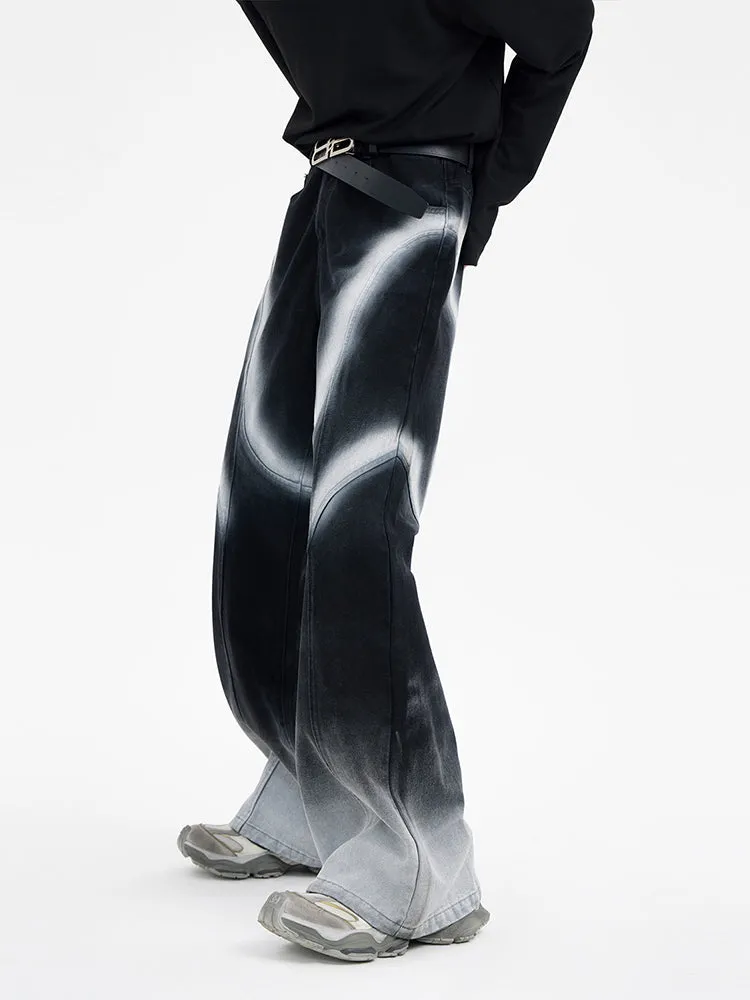 【24s January.】American Style Coated Panel Jeans