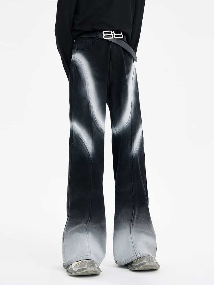 【24s January.】American Style Coated Panel Jeans