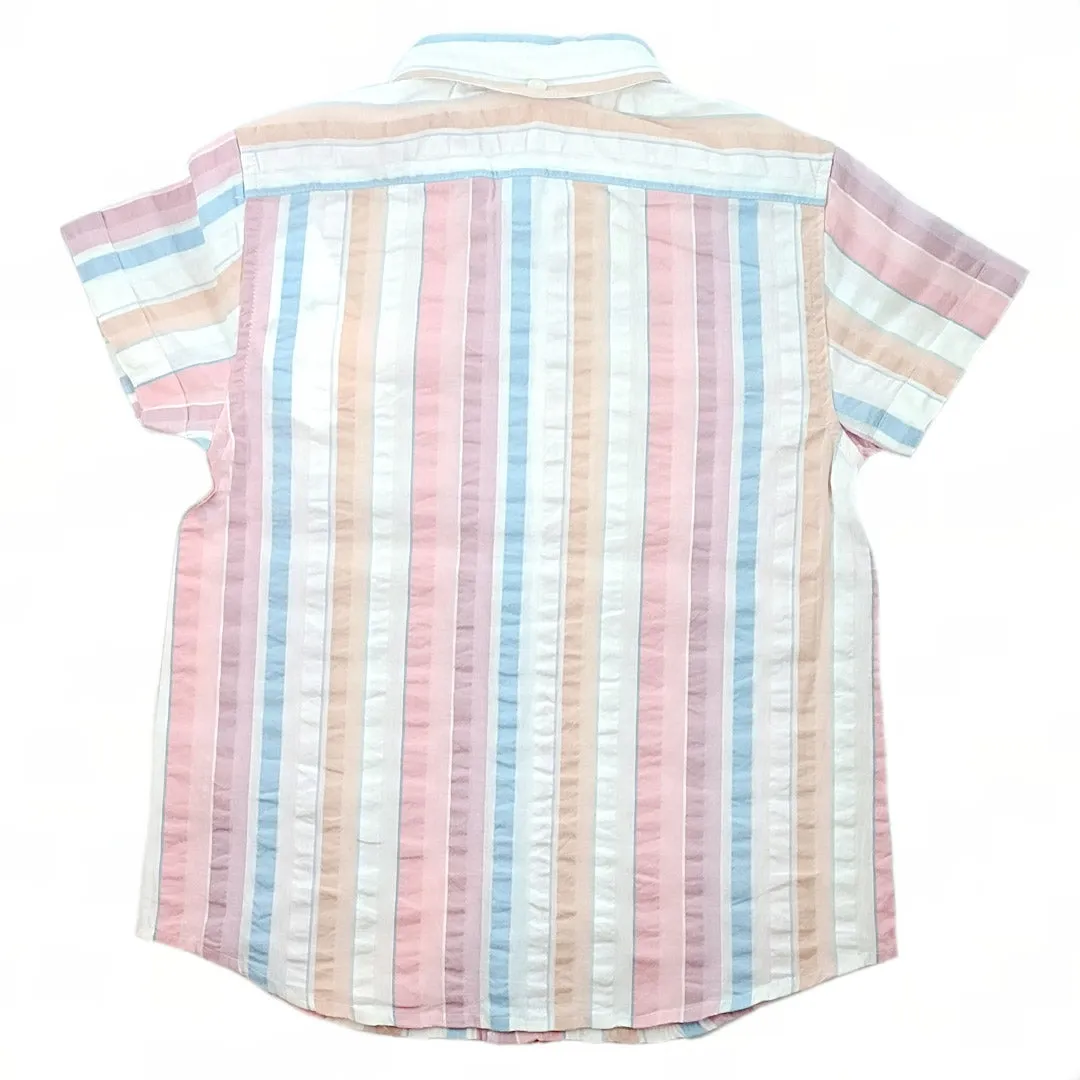 Boys Candy Multi Color Seersucker Shirt