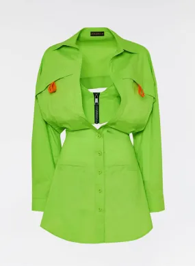 Bustier Shirt Dress
