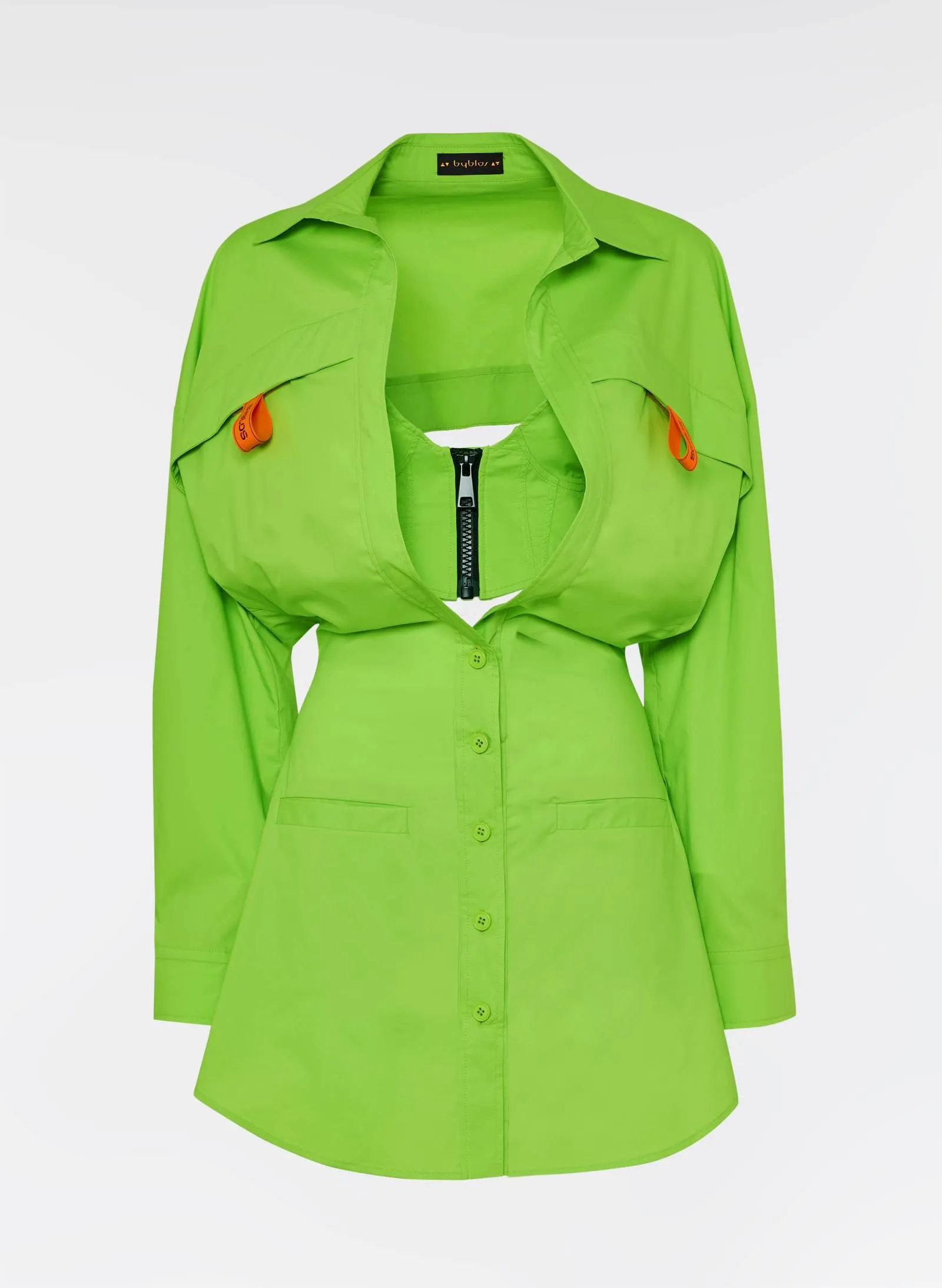 Bustier Shirt Dress