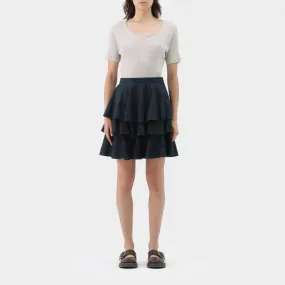 Comme des Garcons SHIRT Denim Ruffle Skirt