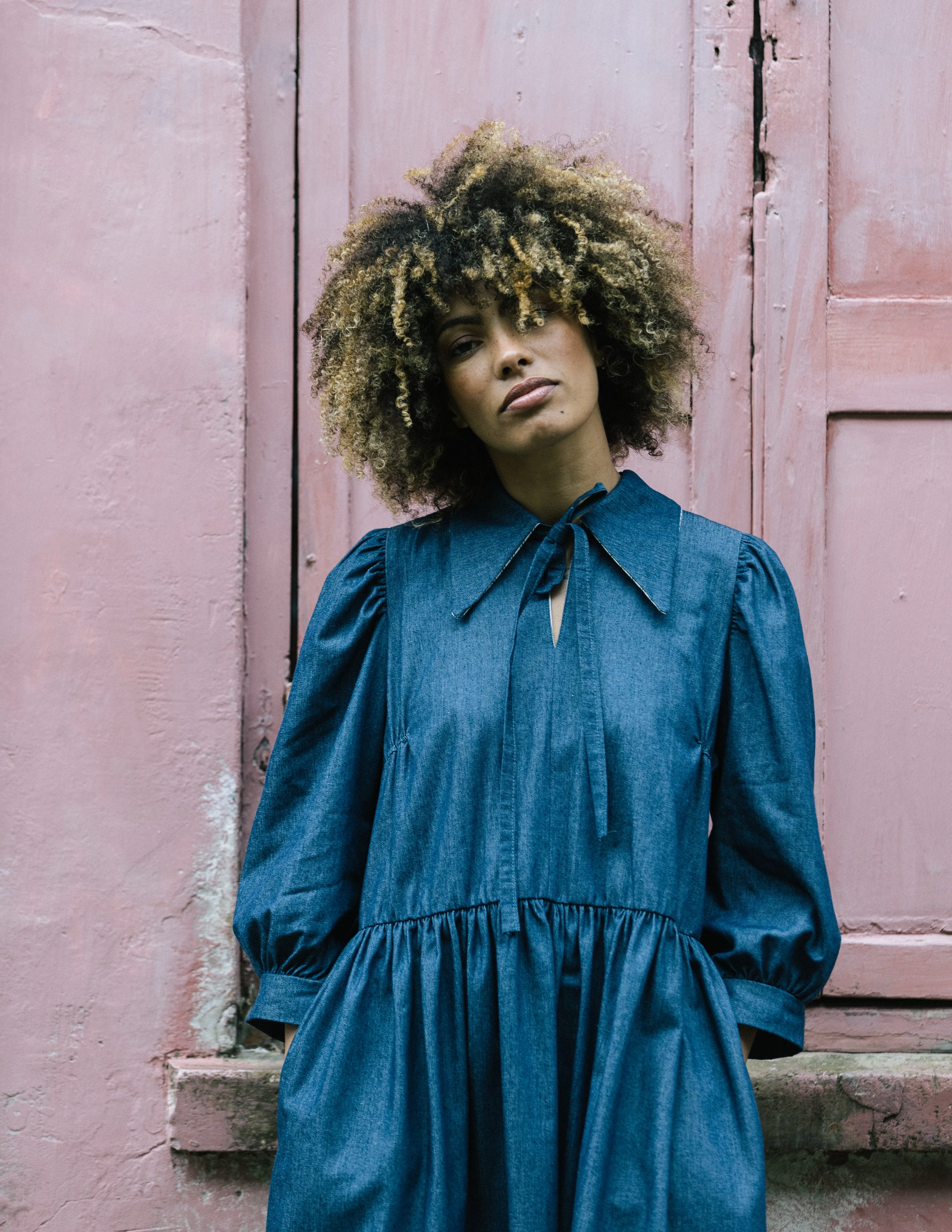 Edie Chambray Dress by Minkie Studio