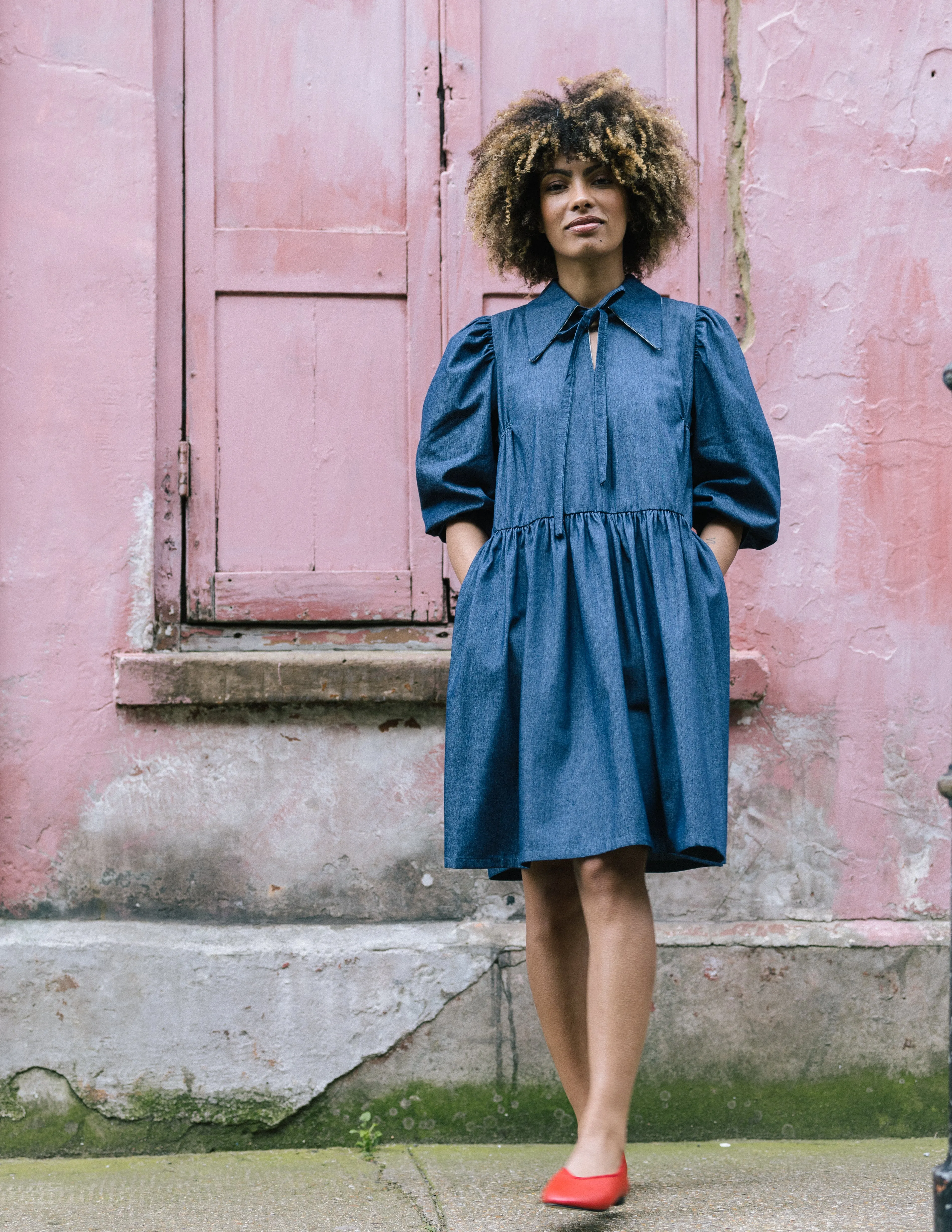 Edie Chambray Dress by Minkie Studio