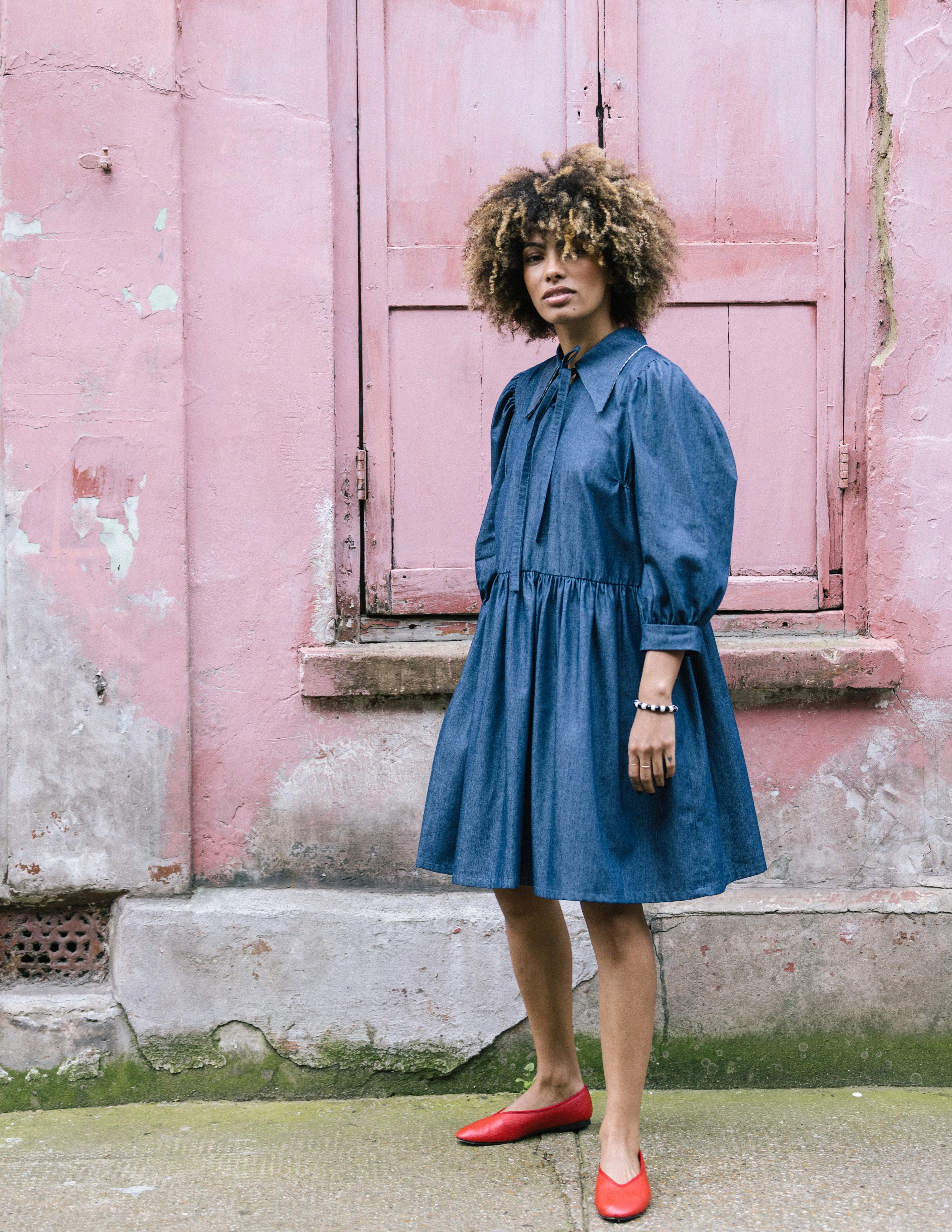 Edie Chambray Dress by Minkie Studio