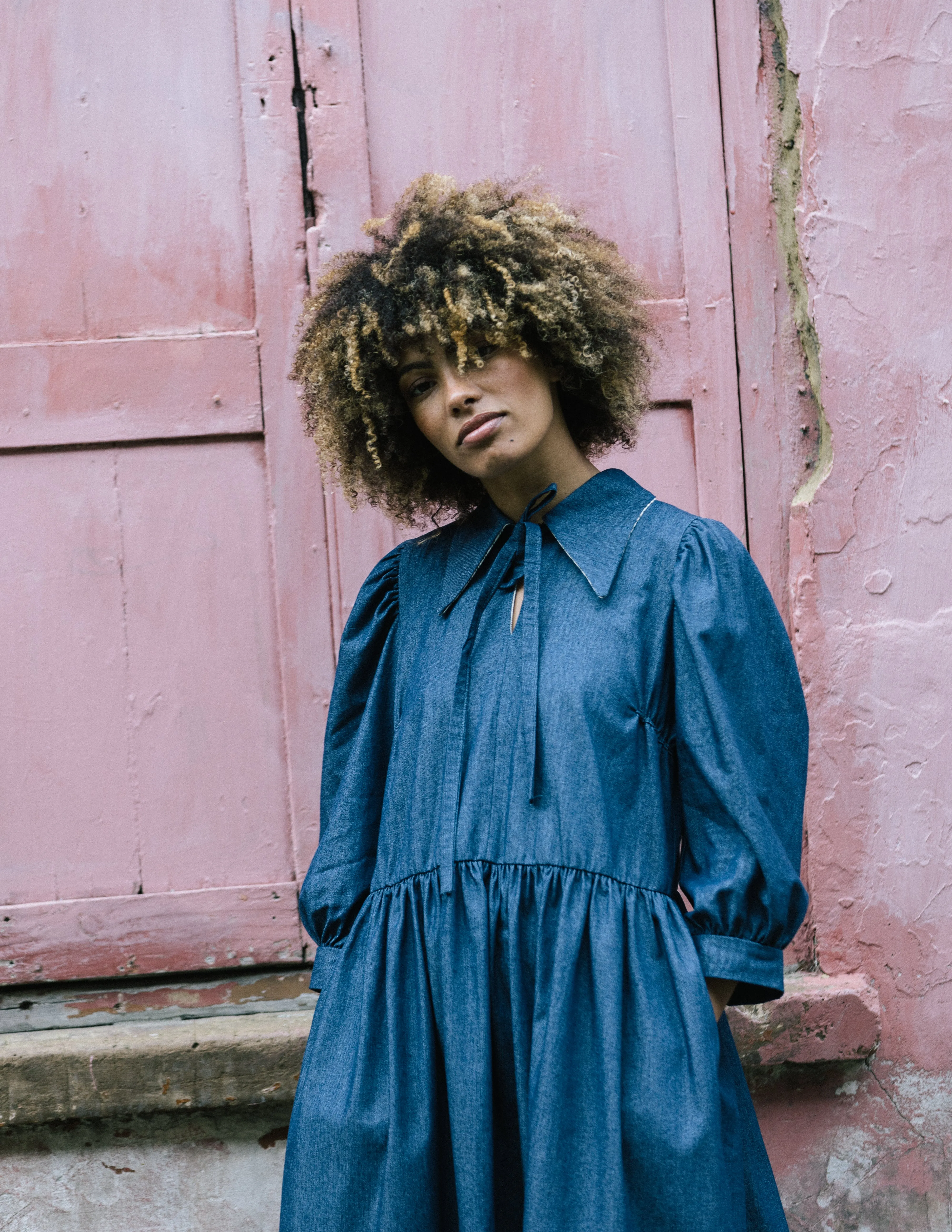 Edie Chambray Dress by Minkie Studio