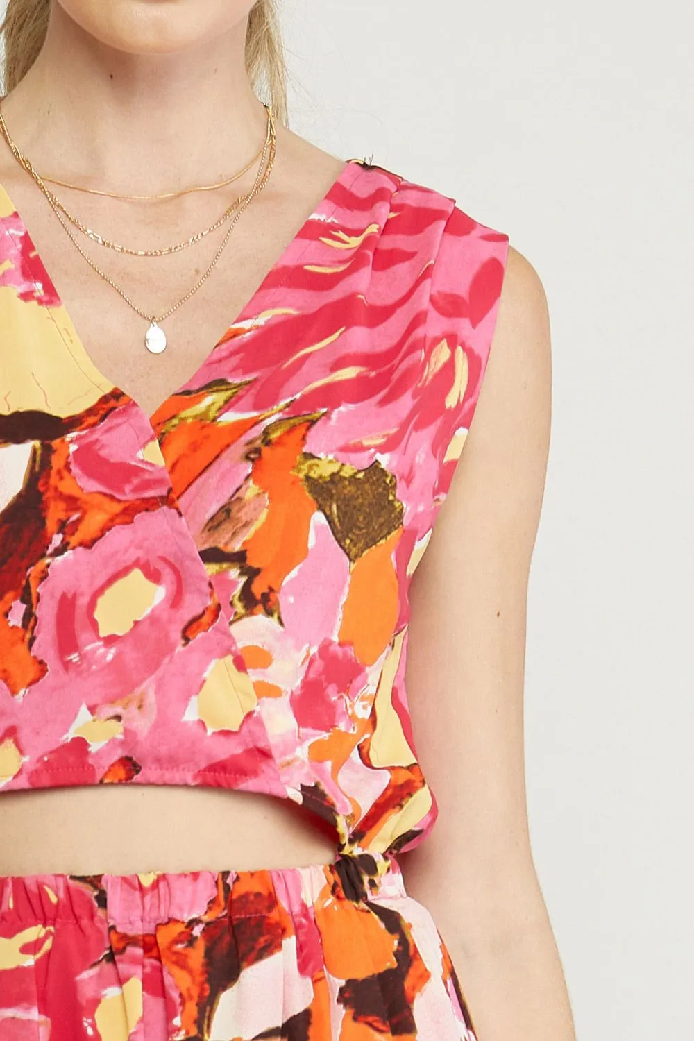 Faux Two-Piece Midi Dress