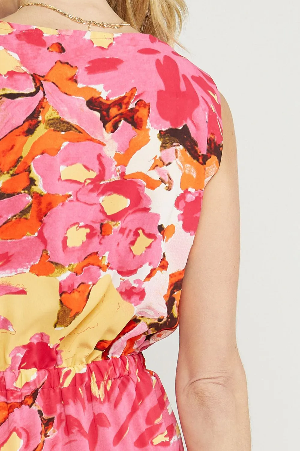 Faux Two-Piece Midi Dress