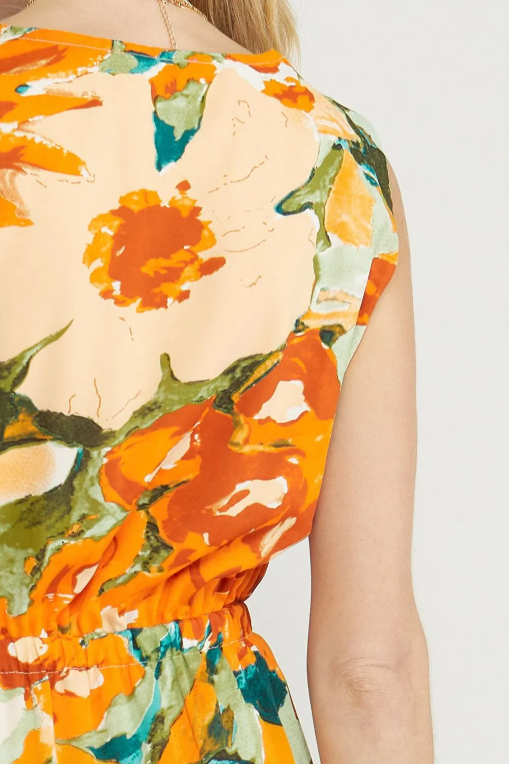 Faux Two-Piece Midi Dress