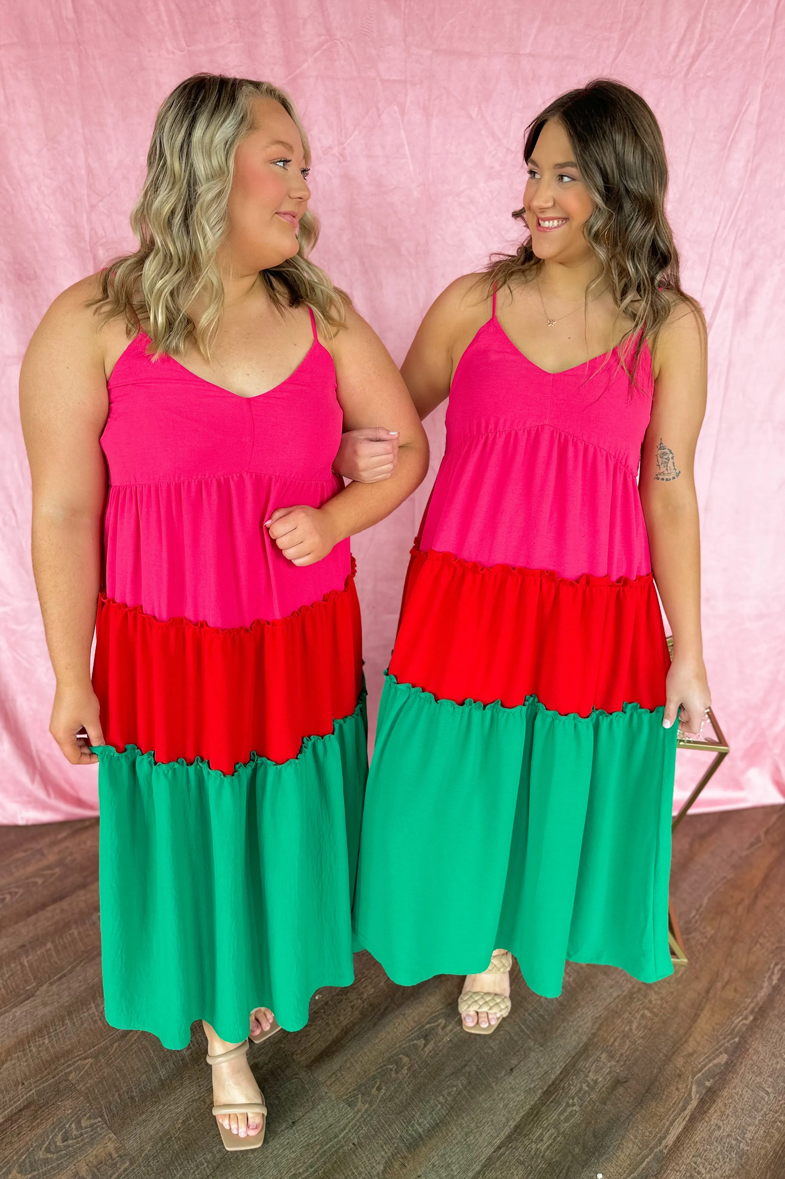 Lankin Multi Color Tiered Maxi Dress *FINAL SALE*