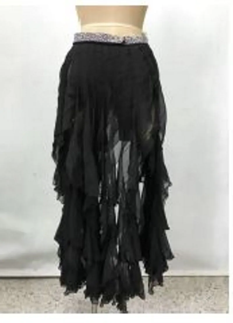 Long Ruffle Dance Skirt (CW150)