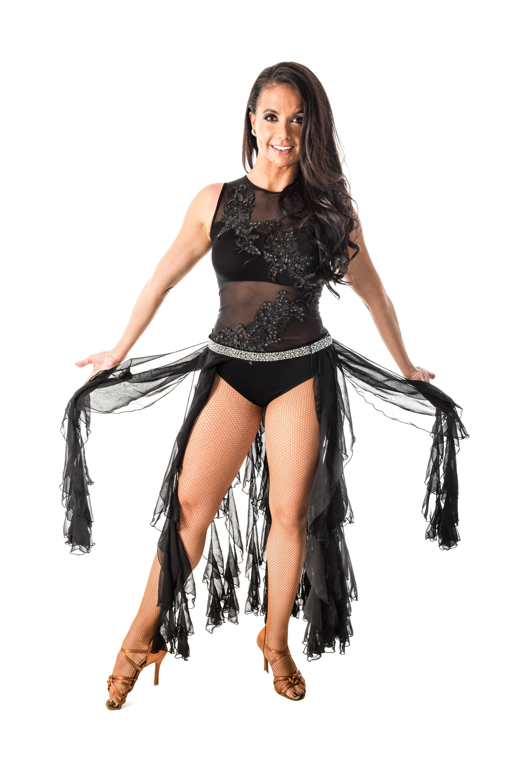 Long Ruffle Dance Skirt (CW150)