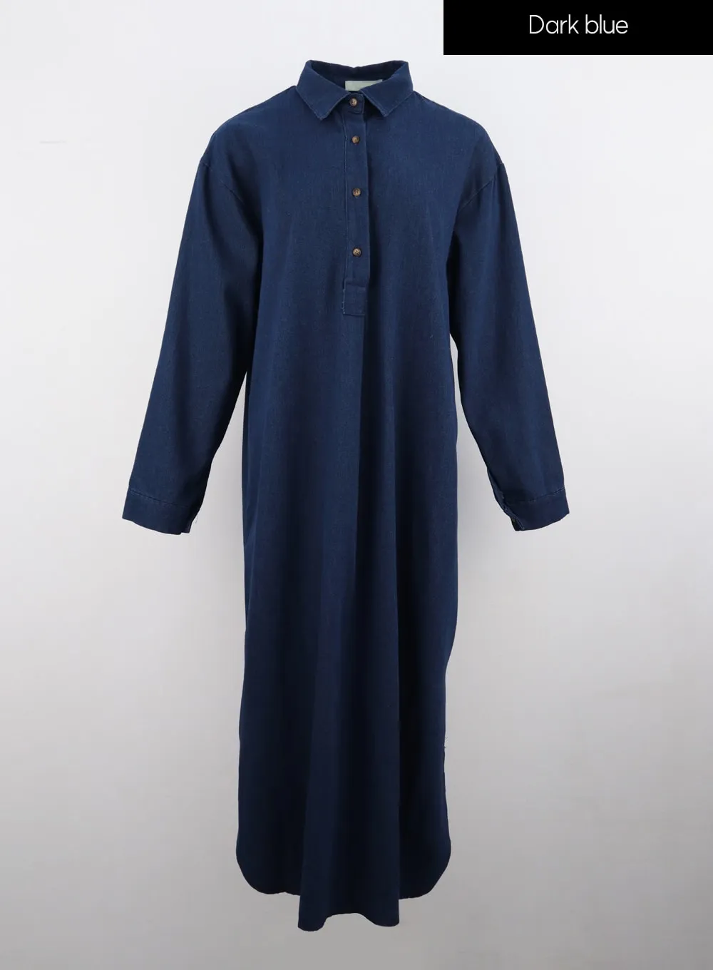 Loose Fit Maxi Denim Dress IS304