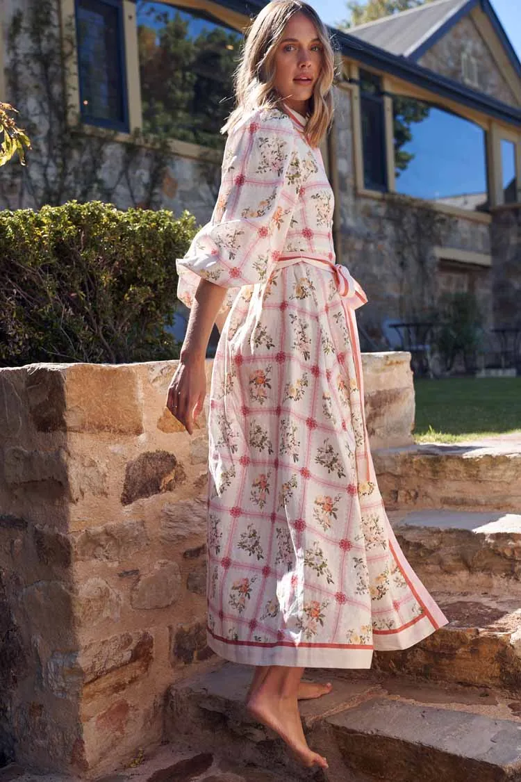 Lucille Dress in Hana Check
