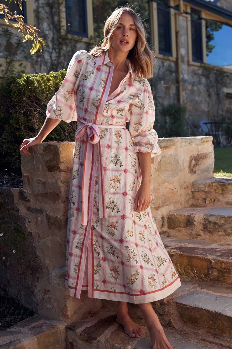 Lucille Dress in Hana Check