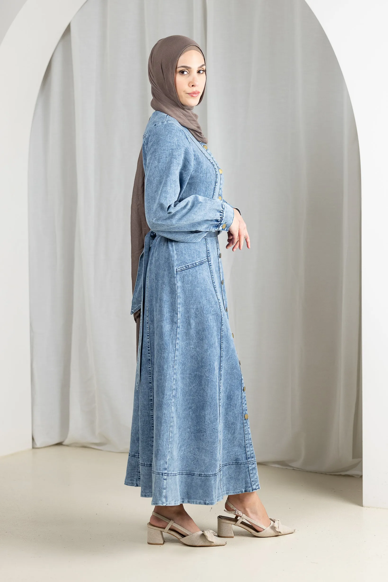 Milla Denim Maxi Dress