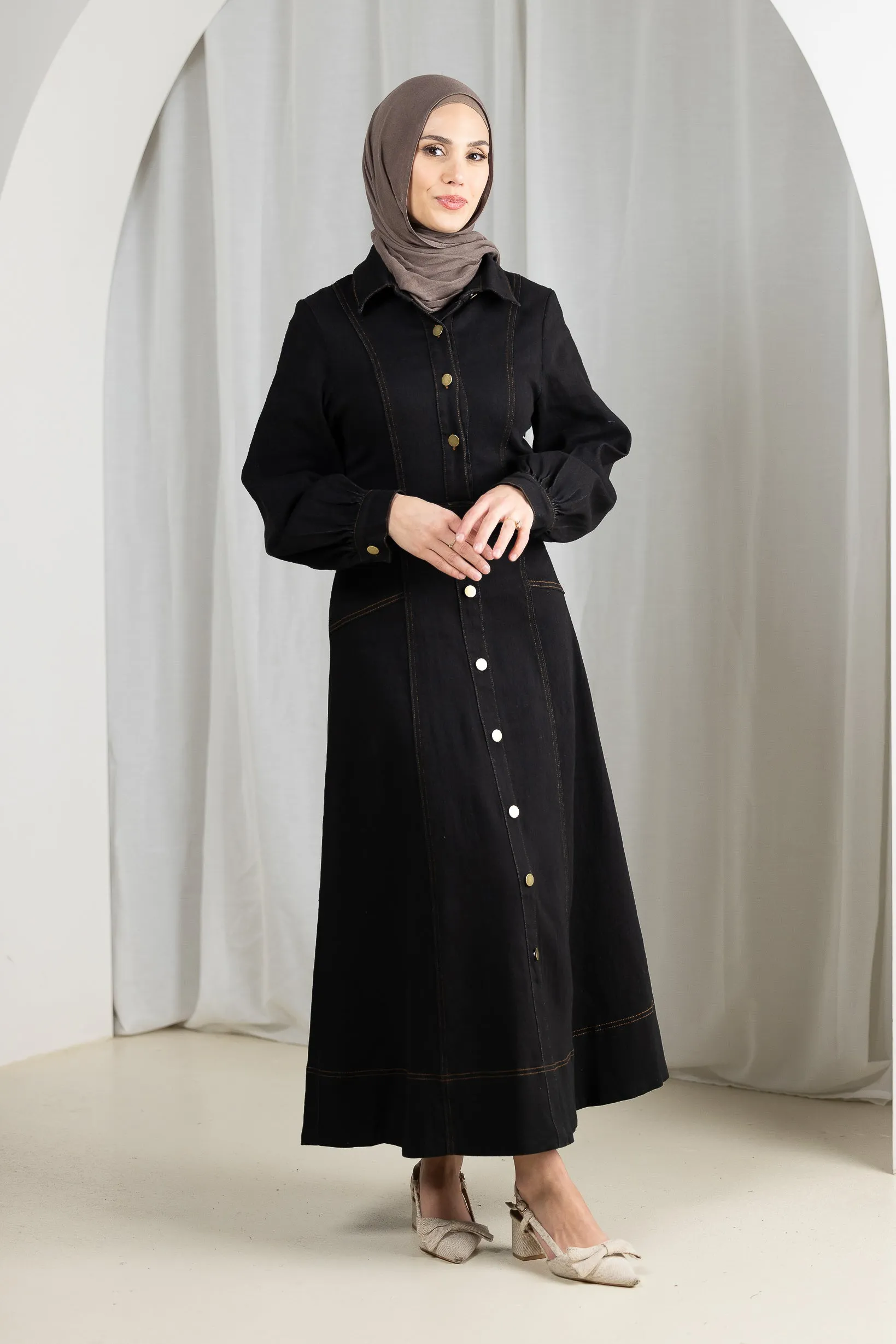 Milla Denim Maxi Dress