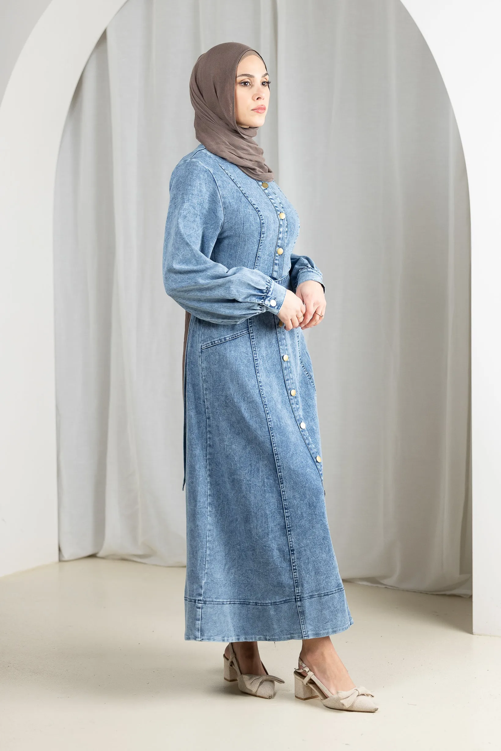 Milla Denim Maxi Dress