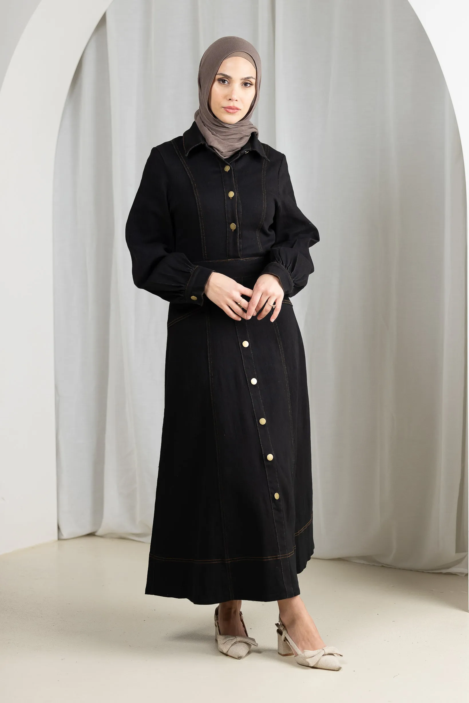 Milla Denim Maxi Dress