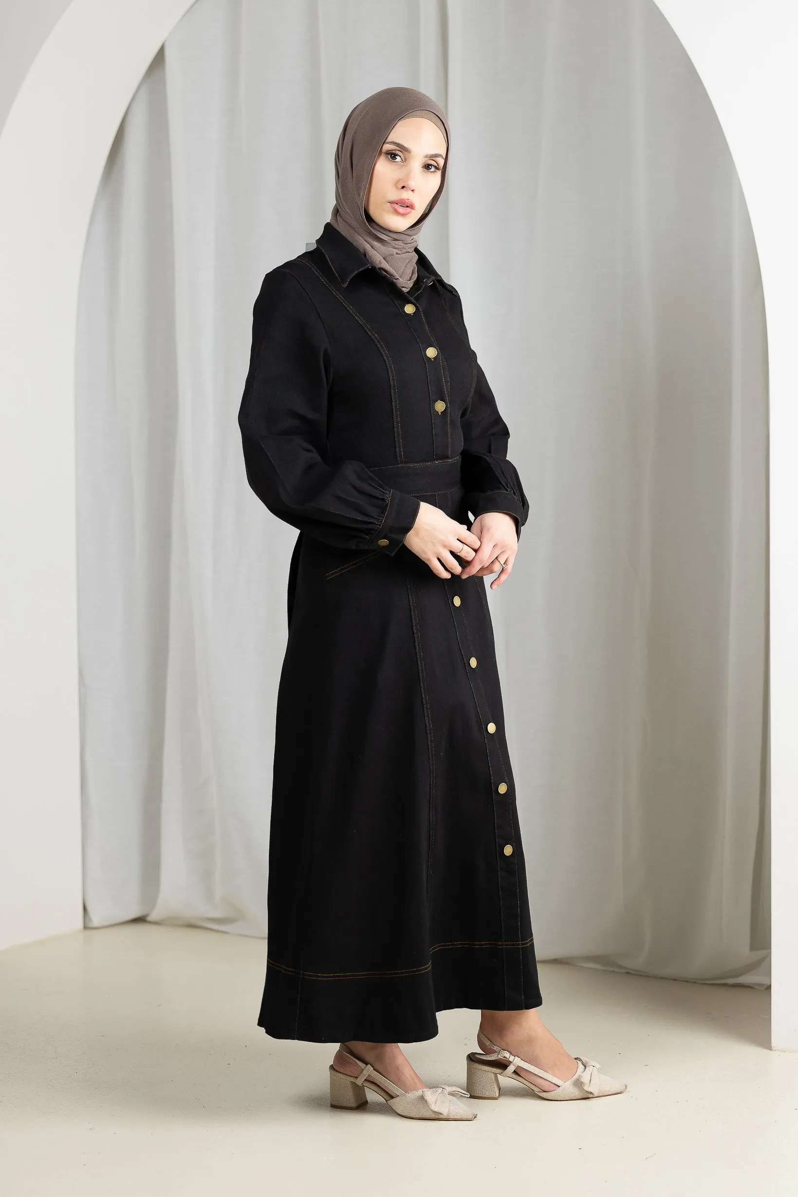 Milla Denim Maxi Dress