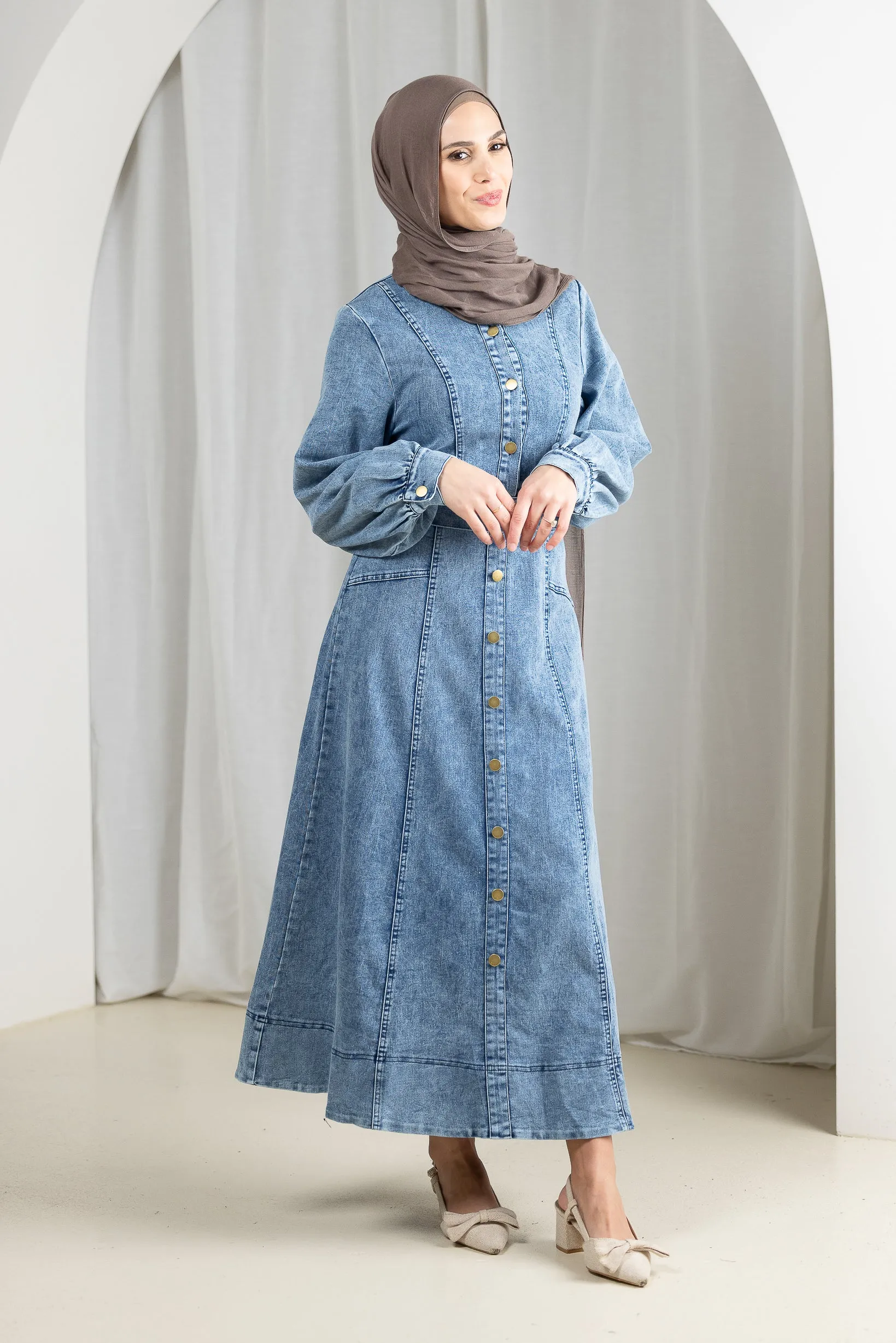 Milla Denim Maxi Dress