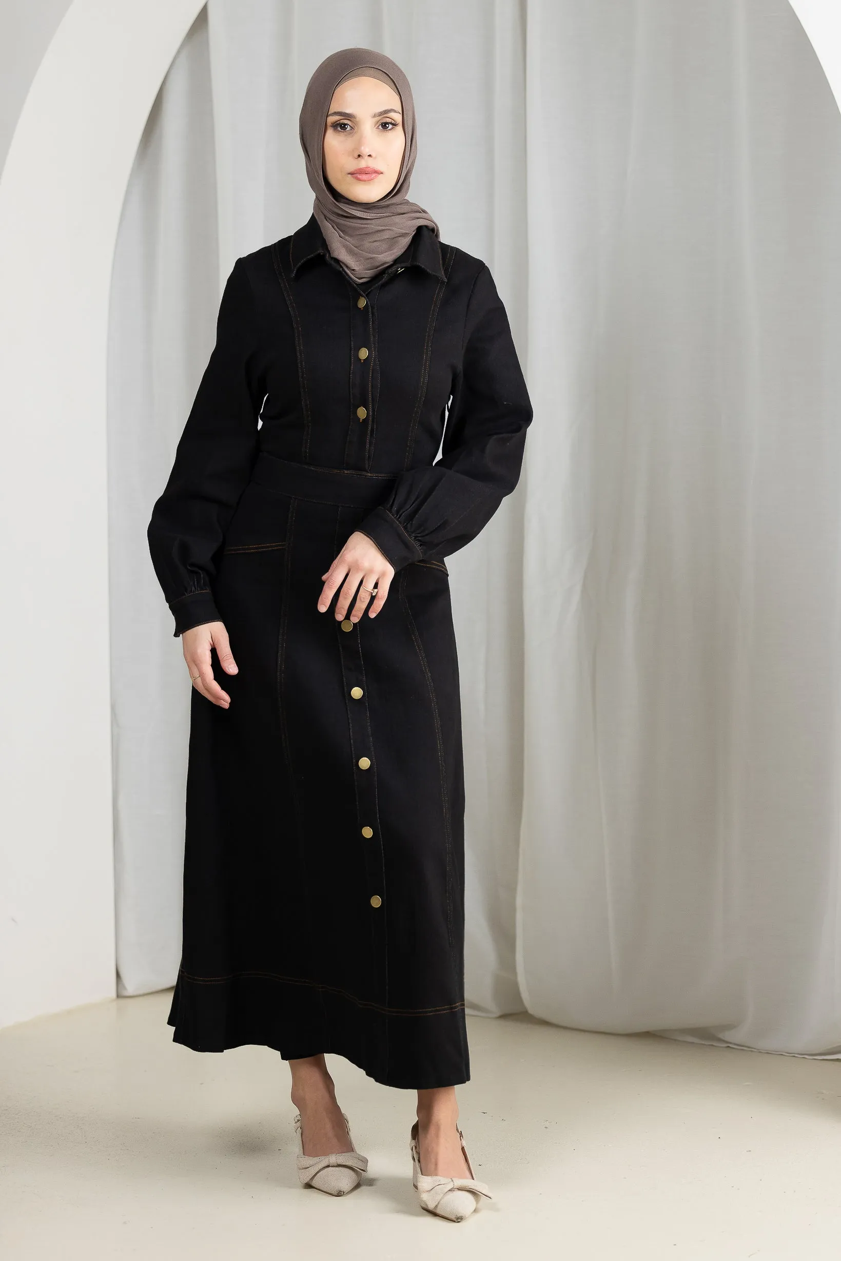 Milla Denim Maxi Dress