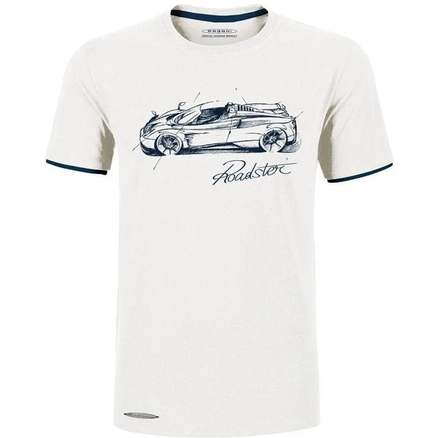 Pagani Huayra Roadster Men's T-Shirt Print  -White