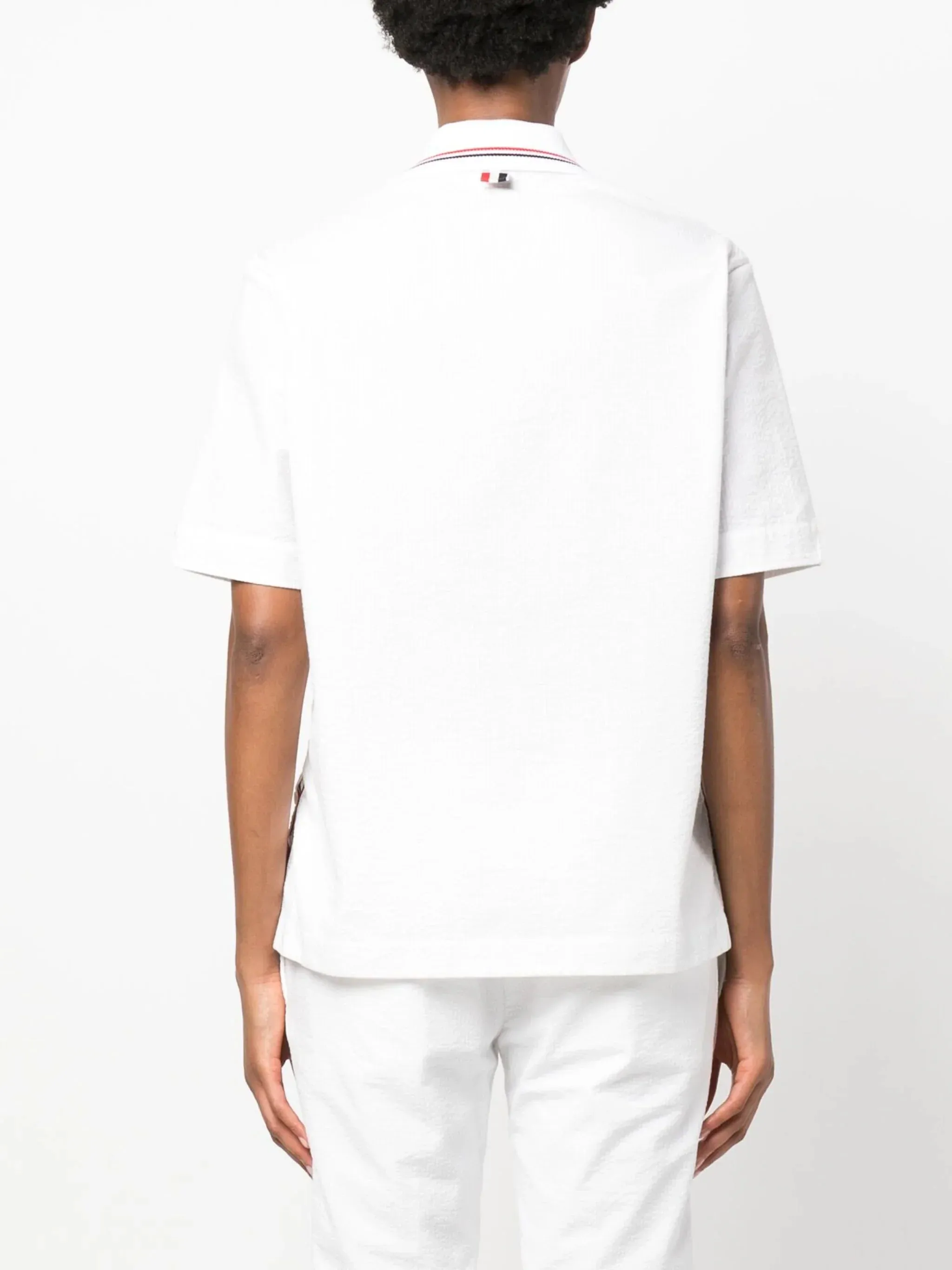 Polo Shirt With Knit Collar