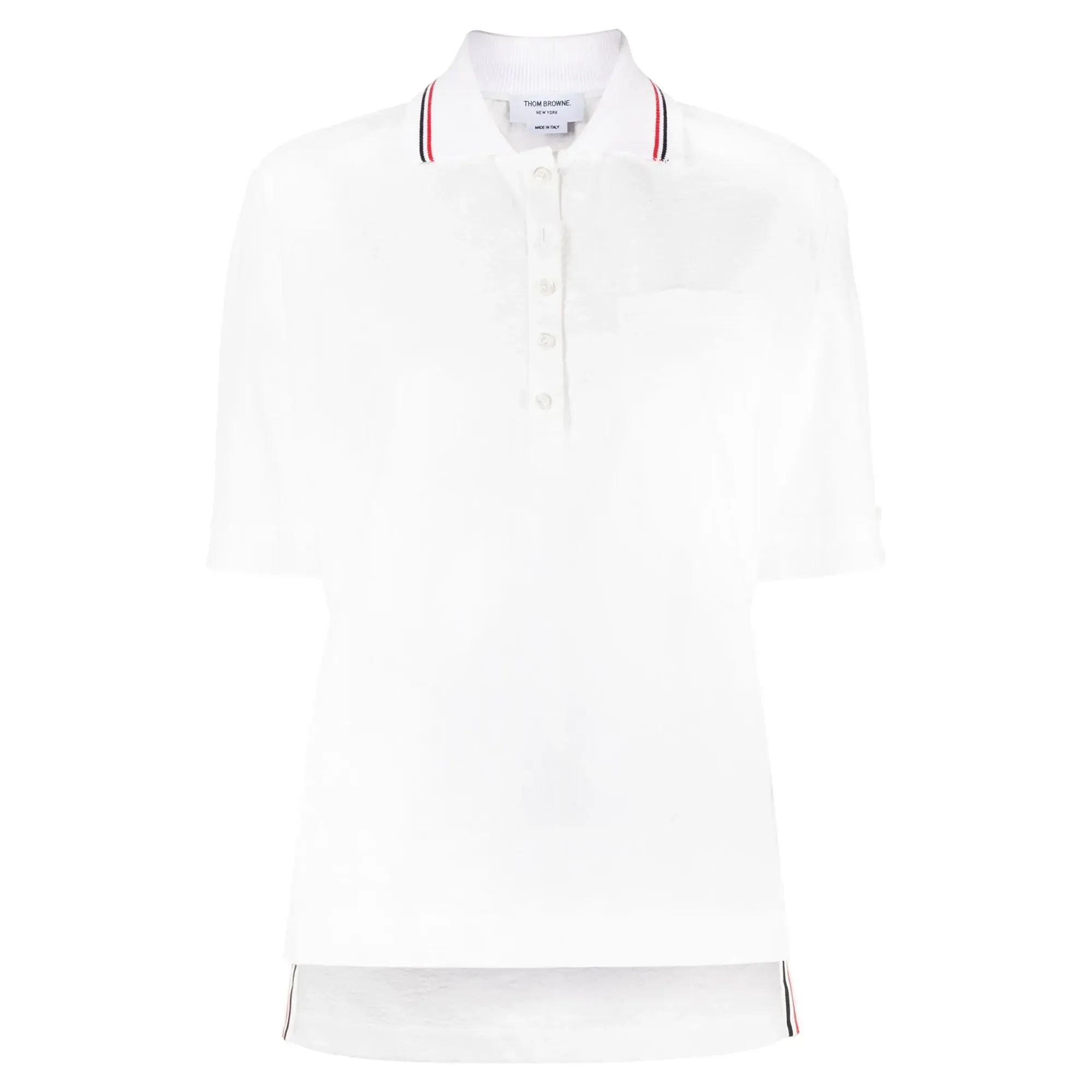Polo Shirt With Knit Collar
