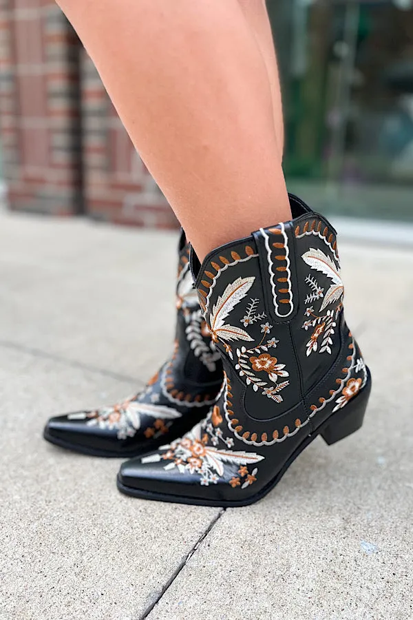 Shania Black Western Boots-Size 6 only