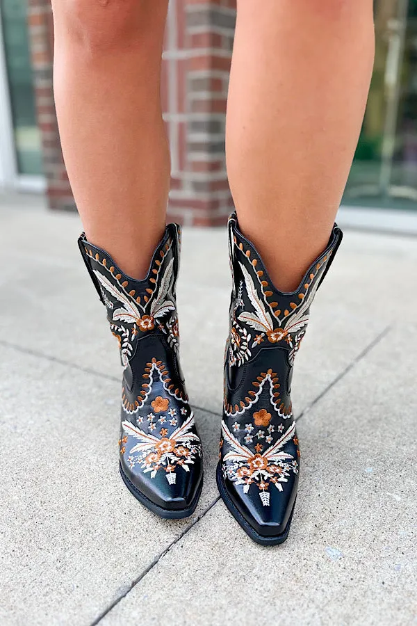 Shania Black Western Boots-Size 6 only