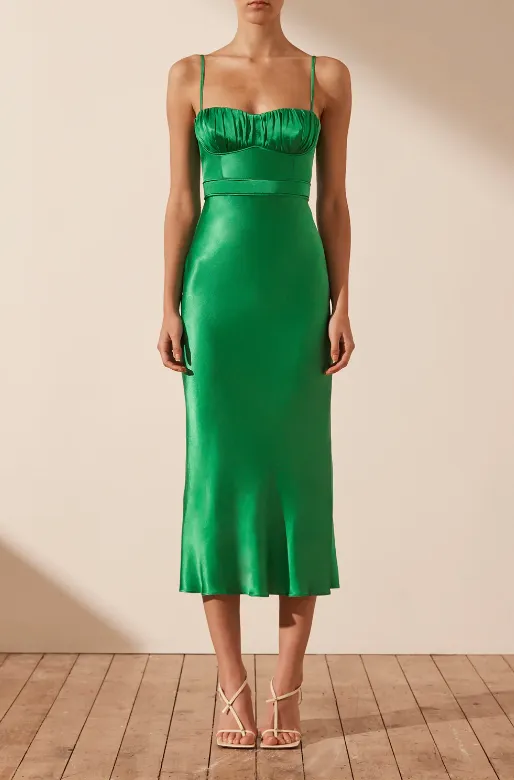 Shona Joy Lana Bustier Midi Dress