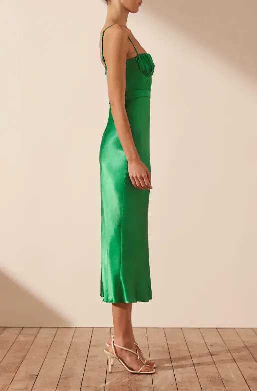 Shona Joy Lana Bustier Midi Dress