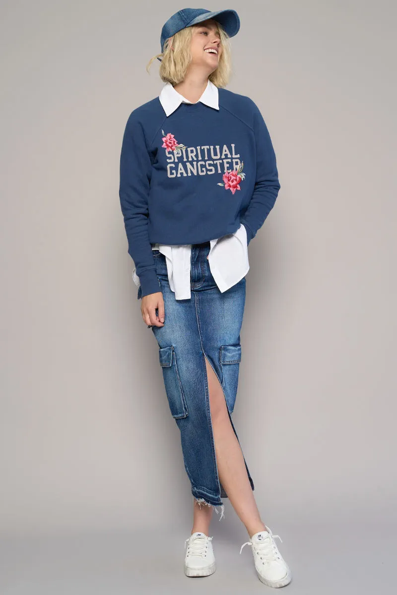 Sunday Calm Cargo Pocket Long Skirt
